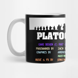 Platoon C64 Credits Screen (Dark Garments ONLY) Mug